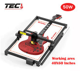 50W Laser Engraver Machine laser Printer Wood Cutting Engraving Air Assist Cnc Router For Wood Cutter -  40X 60 Inches